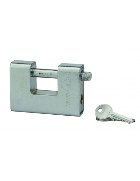 Lucchetto LAND blindato 90 mm in ottone, 2 chiavi – THIRARD
