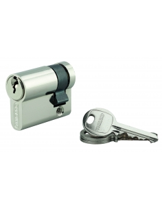 Semicilindro europeo SA 50 x 10 mm nichelato UNIKEY a chiave uguale THIRARD