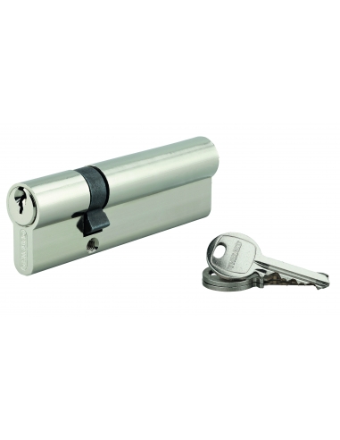 Cilindro europeo SA 30 x 90 mm nichelato con 3 chiavi UNIKEY a chiave uguale THIRARD