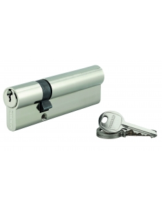 Cilindro europeo SA 35 x 75 mm nichelato con 3 chiavi UNIKEY a chiave uguale THIRARD