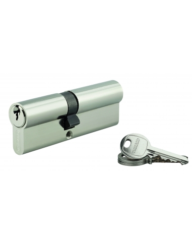 Cilindro europeo SA 40 x 55 mm nichelato con 3 chiavi UNIKEY a chiave uguale THIRARD