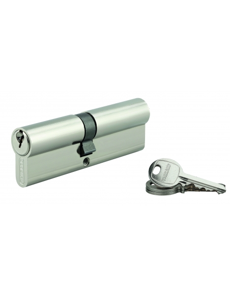 Cilindro europeo SA 50 x 50 mm nichelato con 3 chiavi UNIKEY a chiave uguale THIRARD