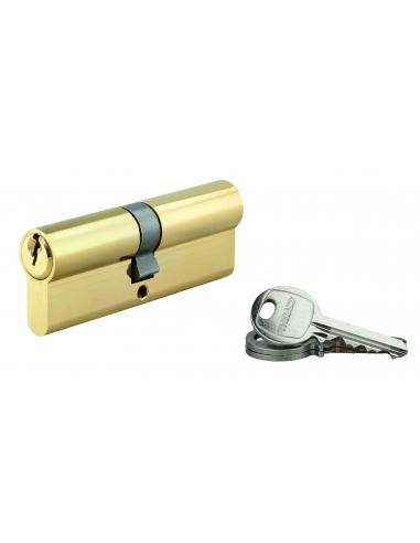 Cilindro europeo SA UNIKEY 40 x 45 mm in ottone, chiave uguale, 3 chiavi, vite 60 mm - THIRARD