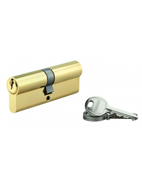 Cilindro europeo SA UNIKEY 40 x 45 mm in ottone, chiave uguale, 3 chiavi, vite 60 mm - THIRARD