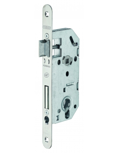 Cassa MONOMAX NF per cilindro europeo, asse 40 mm, frontale inox, senza incontro, conf. indivisibile 25 pz – THIRARD