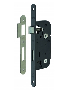 Serratura NF asse 40 mm per chiusura WC, nera, confezione indivisibile 50 pz – THIRARD