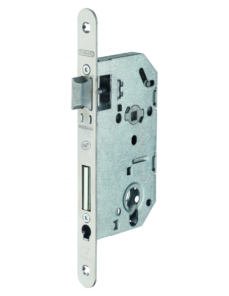 Cassa MONOMAX NF per cilindro europeo, asse 50 mm, frontale inox, senza incontro, conf. 25 pz – THIRARD