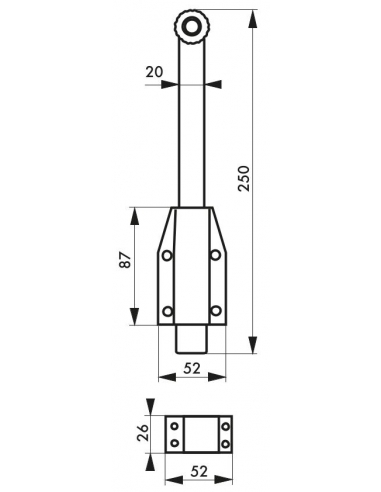Serratura a chiavistello da applicare 220 mm – THIRARD