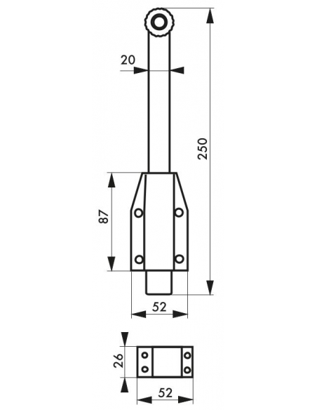 Serratura a chiavistello da applicare 220 mm – THIRARD