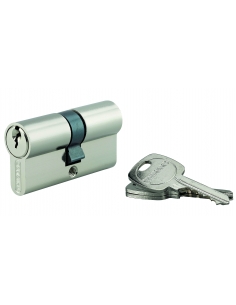 Cilindro europeo STD 30 x 30 mm, nichelato, 3 chiavi – THIRARD