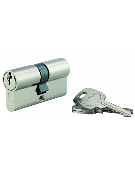 Cilindro europeo STD 30 x 30 mm, nichelato, 3 chiavi – THIRARD