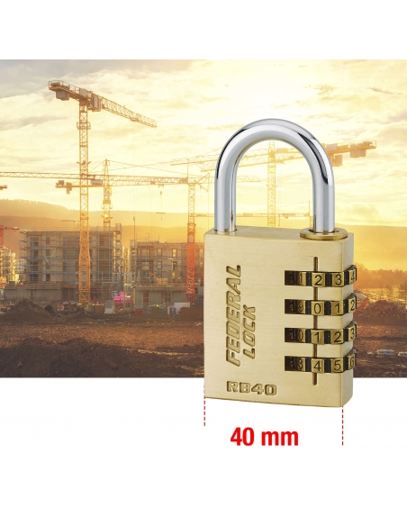 Lucchetto a combinazione, modello RB40 – THIRARD