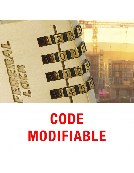 Vista aggiuntiva 3 di Lucchetto a combinazione, modello RB40 – THIRARD