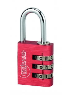 Lucchetto TYPE 1 ALU CODE 30 mm, rosso, corpo in alluminio – THIRARD