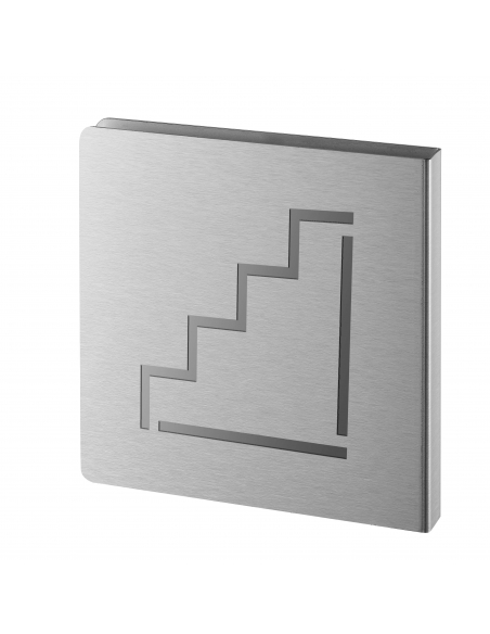Pittogramma scale in acciaio inox spazzolato 120 x 120 mm – THIRARD