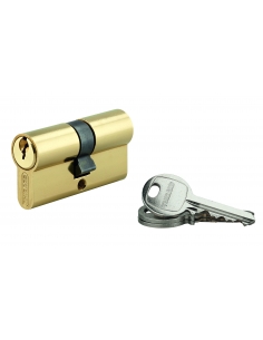 Cilindro europeo SA UNIKEY 30 x 30 mm in ottone, chiave uguale, 3 chiavi, vite 50 mm - THIRARD