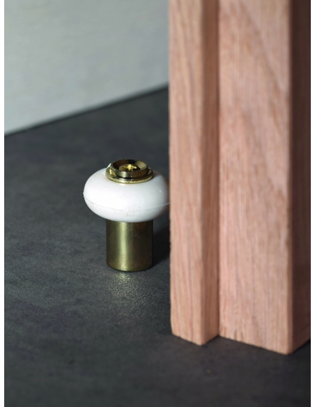 Fermaporta da pavimento Ø 30 mm con rialzo – THIRARD