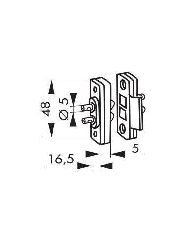 Contatti in nylon per serratura elettrica – THIRARD