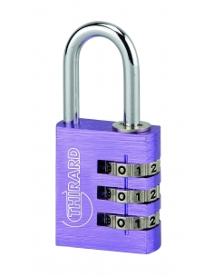Lucchetto TYPE 1 ALU CODE 30 mm con combinazione modificabile, colori assortiti – THIRARD
