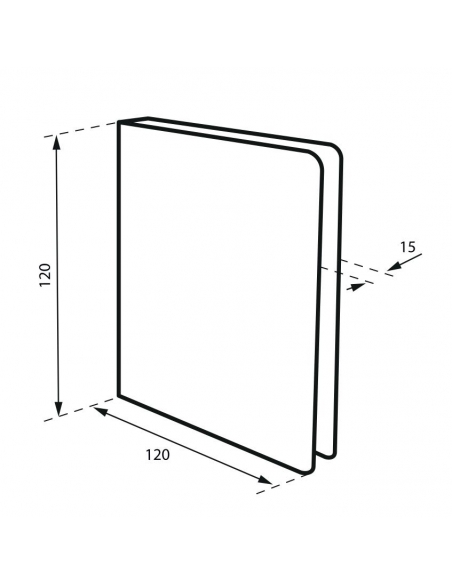 Vista aggiuntiva 1 di Targa Vietato fumare in acciaio inox spazzolato, 120 x 120 mm – THIRARD