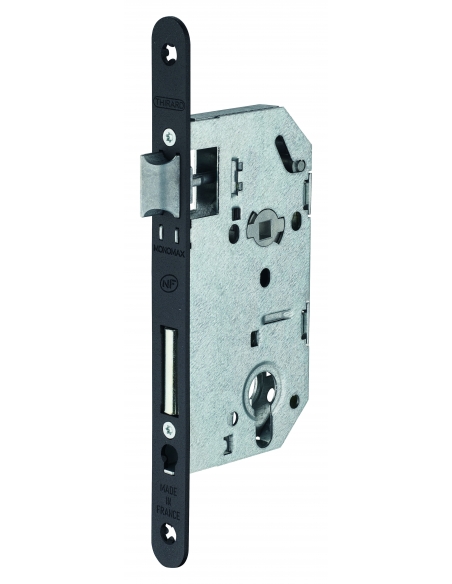 Cassa MONOMAX NF per cilindro europeo, asse 50 mm, frontale nero, senza incontro – THIRARD