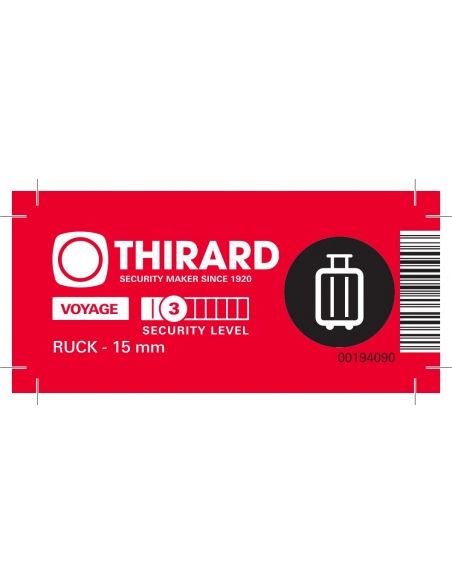 Vista aggiuntiva 3 di Lucchetto RUCK in ottone 15 mm, 2 chiavi – THIRARD