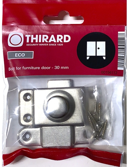 Vista aggiuntiva 2 di Chiavistello nichelato 33 mm – THIRARD