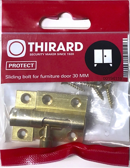 Vista aggiuntiva 2 di Chiavistello in ottone 30 mm – THIRARD