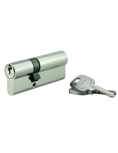 Cilindro europeo STD 30 x 50 mm, nichelato, 3 chiavi – THIRARD