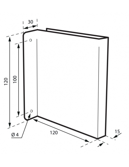 Vista aggiuntiva 1 di Targa segnaletica «WC uomo», acciaio inox spazzolato, 120 x 120 mm, con bordo ripiegato – THIRARD
