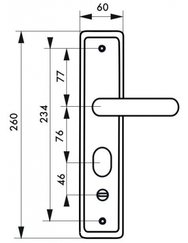 Vista aggiuntiva 1 di Set per chiusura WC 00092555, sinistro, con placca bianca – THIRARD