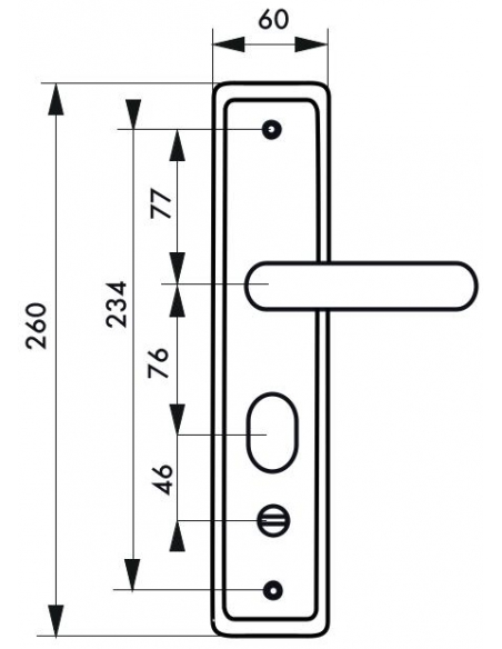 Vista aggiuntiva 1 di Set per chiusura WC 00092555, sinistro, con placca bianca – THIRARD