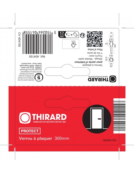 Chiavistello da applicare 300 mm – THIRARD