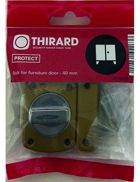 Vista aggiuntiva 1 di Chiavistello ALOUETTE 40 mm con verniciatura epossidica bronzo – THIRARD