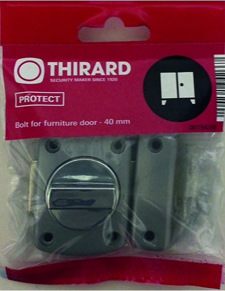 Vista aggiuntiva 1 di Chiavistello ALOUETTE 40 mm con verniciatura epossidica argento – THIRARD