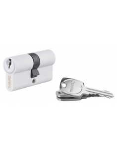 Cilindro europeo STD 35 x 35 mm, bianco, 3 chiavi – THIRARD