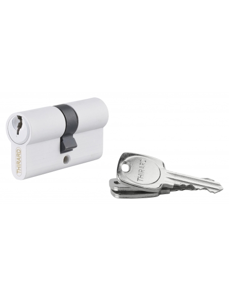 Cilindro europeo STD 35 x 35 mm, bianco, 3 chiavi – THIRARD