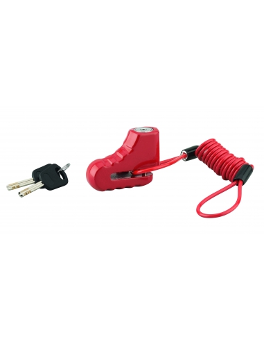 Antifurto per scooter Ø 5,5 mm con cavo, 2 chiavi a disco – THIRARD