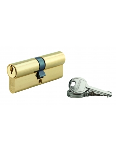 Cilindro europeo SA UNIKEY 40 x 40 mm in ottone, chiave uguale, 3 chiavi - THIRARD