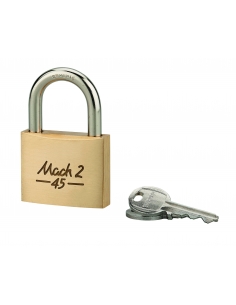Lucchetto MACH 2 45 mm, corpo in acciaio, arco in acciaio inox, 2 chiavi – THIRARD