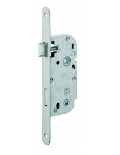 Serratura ECO da incasso per WC, asse 40 mm, frontale inox arrotondato, senza incontro – THIRARD