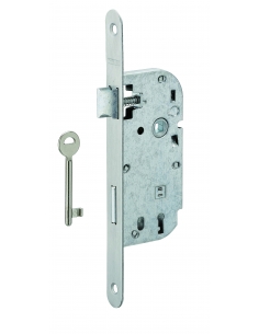 Serratura ECO da incasso, asse 40 mm, catenaccio a mezzo giro, frontale inox, 1 chiave, senza incontro – THIRARD