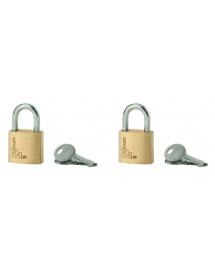 Set di 2 lucchetti TYPE 1 20 mm a chiave uguale, 4 chiavi – THIRARD