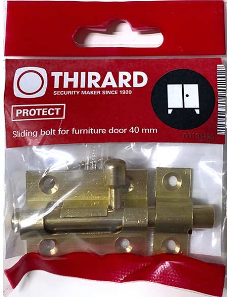 Vista aggiuntiva 1 di Chiavistello in ottone 40 mm – THIRARD