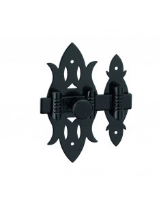 Chiavistello RUSTIQUE in ferro nero, 40 x 90 mm – THIRARD