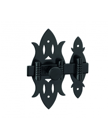 Chiavistello RUSTIQUE in ferro nero, 40 x 90 mm – THIRARD