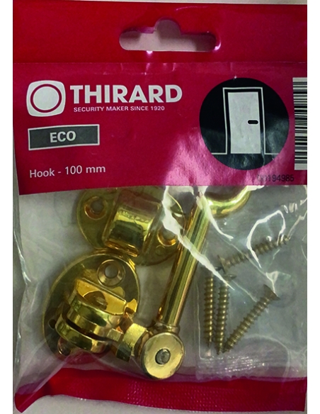 Vista aggiuntiva 1 di Gancio con finitura ottone 100 mm – THIRARD