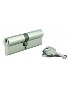 Cilindro europeo STD 45 x 50 mm nichelato, 3 chiavi – THIRARD