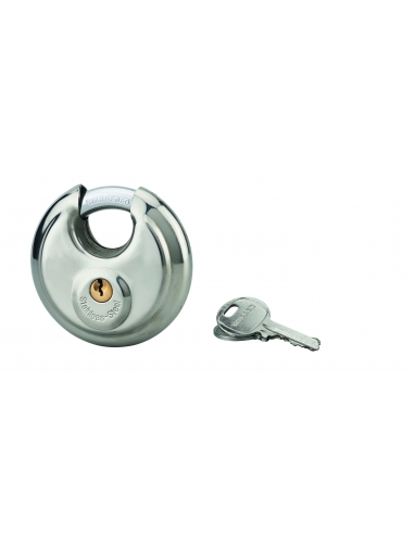 Lucchetto ASTRA 80 mm con arco in acciaio cementato, 2 chiavi – THIRARD