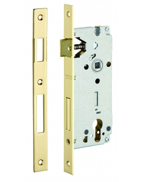 Cassa serratura per cilindro, asse 45 mm, frontale finitura ottone – THIRARD